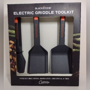 Blackstone Griddle Tool Set with Black and Orange Accents